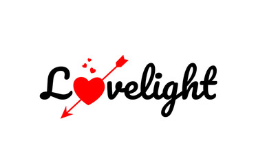 lovelight word text typography design logo icon