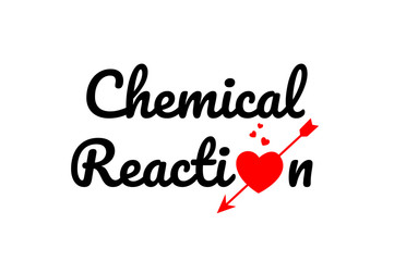 chemical reaction word text typography design logo icon