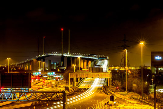 Dartford Crossing, Long Exposure.