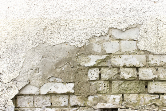 ruined brick wall