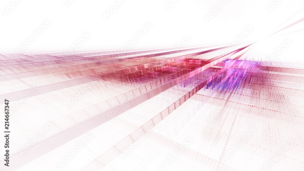 Fototapete abstract violet background element on white. regular dots and grids pattern. perspective composition