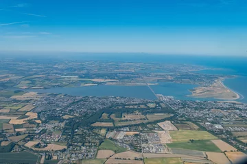 Foto op Plexiglas Aerial view of rural scene near Rahulk, Dublin Airport © Kit Leong