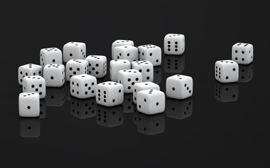 3D Dice. 3D Render