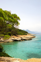 Mediterranean Sea view, island in Greece