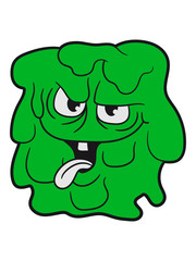 bazille virus bakterie ansteckend krank monster schleimig schleim ekelig horror halloween böse frech comic cartoon clipart