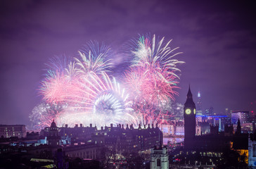 Fototapeta na wymiar Happy New Year London