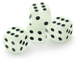 Dices closeup
