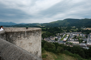 Fototapeta premium Burg in Mauléon-Licharre, Nouvelle-Aquitaine, Frankreich
