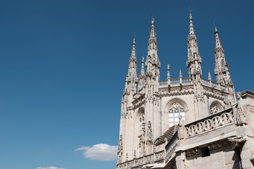 Fototapeta na wymiar Aussenansicht der Kathedrale von Burgos, Spanien