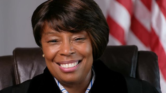 Portrait of African American Female Judge smiling