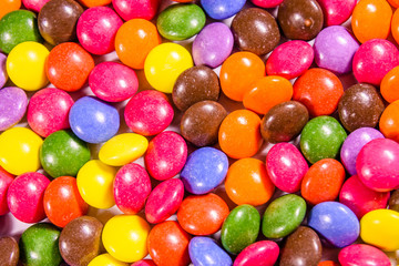 Texture of the many candies for background