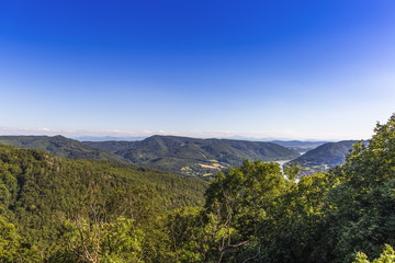 Landscape of Wachau valley, Danube river, Austria.