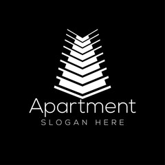 Fototapeta premium Apartment Logo template real estate, Clean, modern and elegant style design