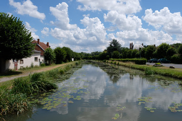 Loire in Mennetou-sur-Cher, Centre-Val de Loire, Frankreich