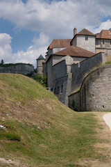 Fototapeta na wymiar Fort de Joux: Eine Festung an der Grenze zur Schweiz