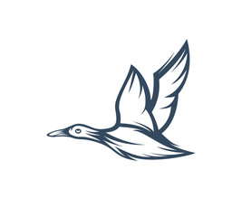 Goose logo template vector illustration