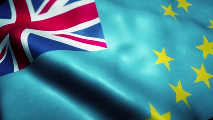 Waving Flag of Tuvalu