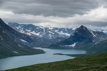 Obraz premium View of Russvatnet, Jotunheimen, Norway