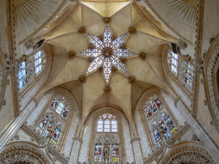 Starry vault of the Chapel of the Presentation in the Cathedral of Saint Mary - Burgos, Castile and Leon, Spain