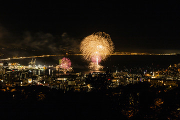 Matariki fireworks in Wellington, New Zealand