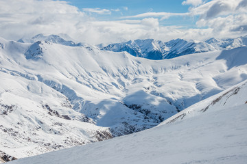 Mountains from Cerler winter resort. Spain.