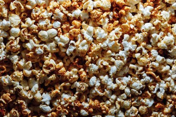 popcorn background, closeup view