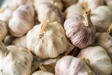 A lot of garlic background