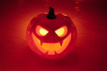 jack-o-lantern pumpkin orange light, Halloween background