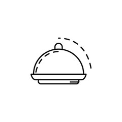 tray dusk style icon. Element of travel icon for mobile concept and web apps. Thin line tray dusk style icon can be used for web and mobile