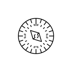 compass dusk style icon. Element of travel icon for mobile concept and web apps. Thin line compass dusk style icon can be used for web and mobile