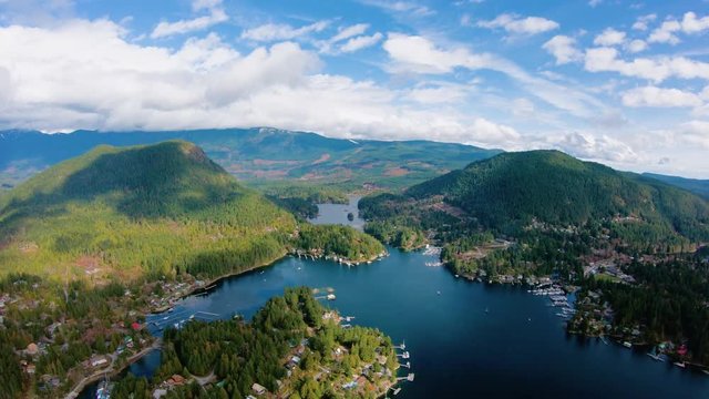 Gunboat Bay BC Sunshine Coast Aerial View