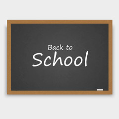 Back to school background with blackboard. Vector,