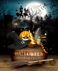 Tragetasche Halloween party background © kaktus2536