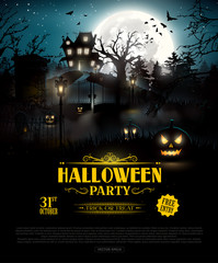 Halloween party background