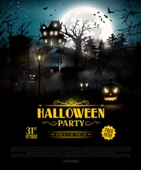 Poster Im Rahmen Halloween party background © kaktus2536