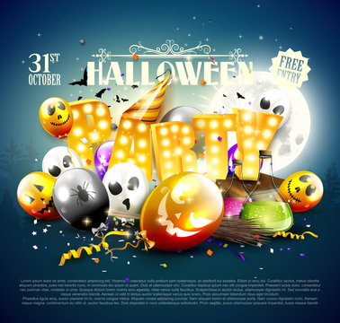 Halloween party background