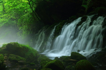 夏の元滝伏流水