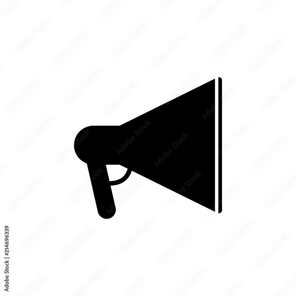 Aufkleber megaphone icon. element of web icon for mobile concept and web apps. glyph megaphone icon can be use