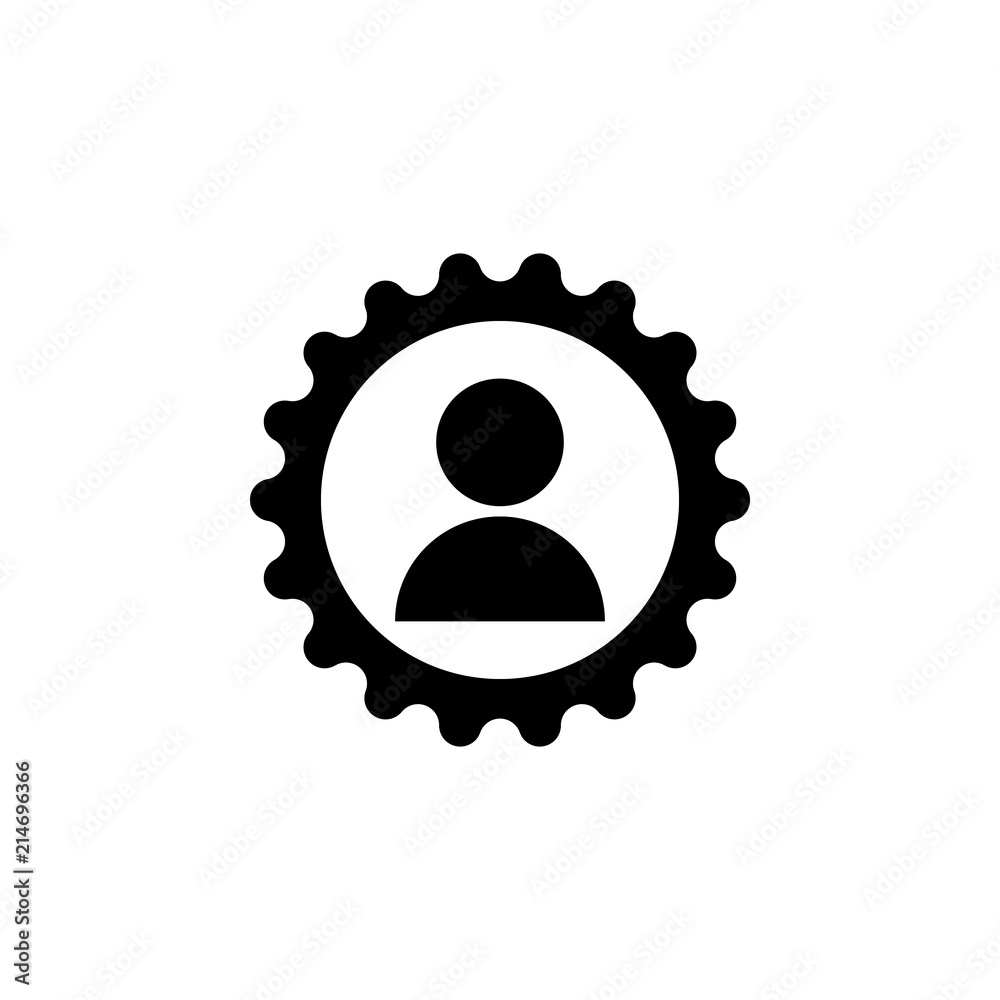 Aufkleber contact setup icon. element of web icon for mobile concept and web apps. glyph contact setup icon ca