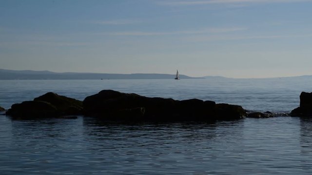 sailboat at sea ofo Split, Croatia