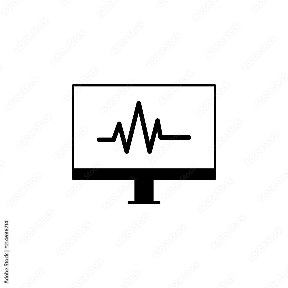 Aufkleber computer diagnostics icon. element of web icon for mobile concept and web apps. glyph computer diagn
