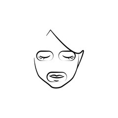 cosmetic face mask icon. Element of anti aging icon for mobile concept and web apps. Thin line cosmetic face mask icon can be used for web and mobile