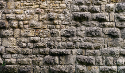 middle age stone wall