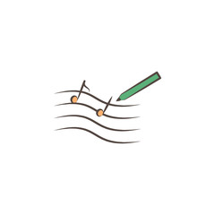 composer tools icon. Element of professions tools icon for mobile concept and web apps. Sketch composer tools icon can be used for web and mobile