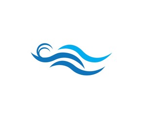 Water wave Logo Template
