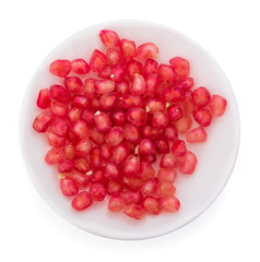 pomegranate isolated on white background