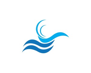 Water wave Logo Template