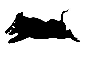 亥　シルエット　年賀状　アイコン