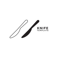 Knife graphic design template