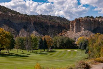  Blue skies over the golf course